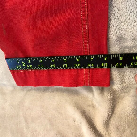 Robert Graham Mens Pants 40x35 Red Slim Fit Jeano Style Cotton Casual Trousers - Picture 4 of 16